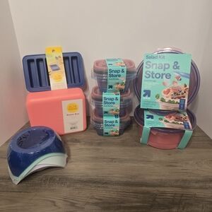 Food Storage Set - Pink and Blue, 8-pack Set